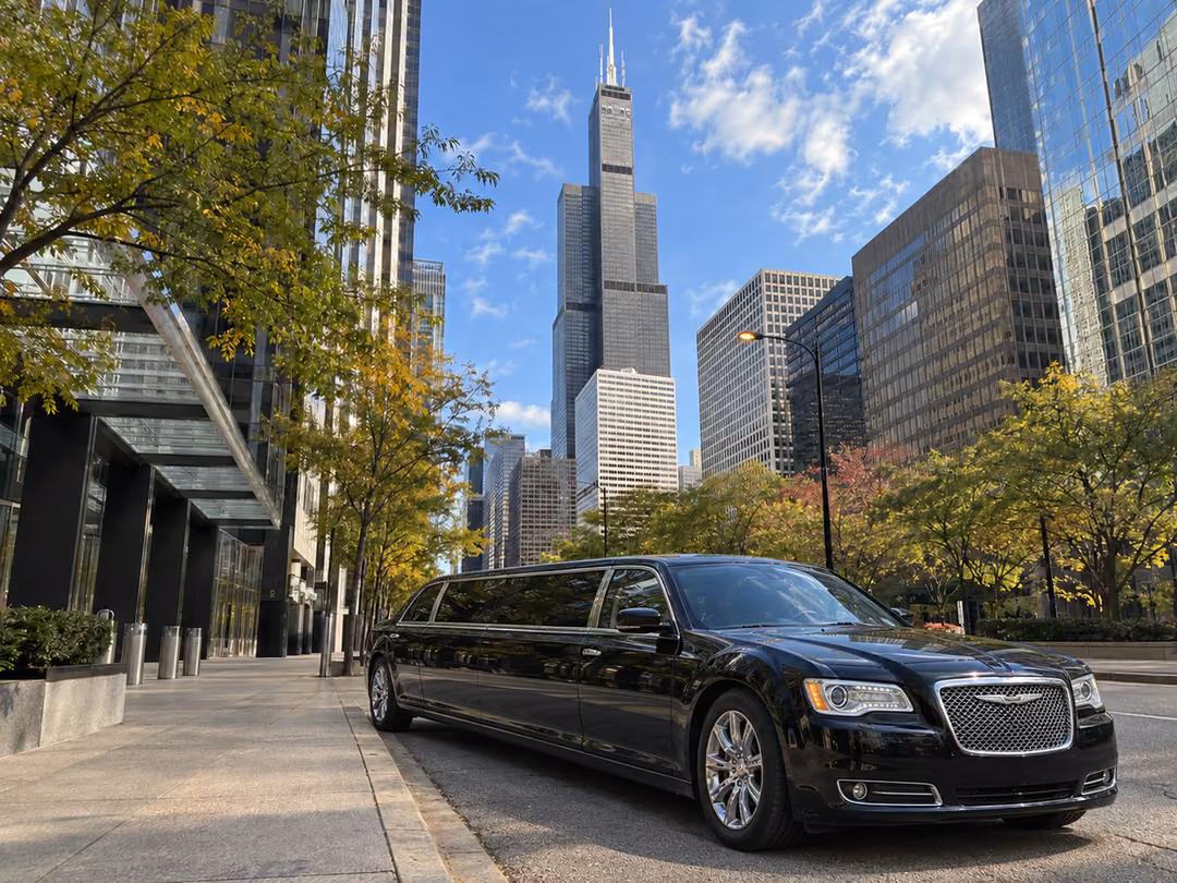 Chicago Chrysler limo rental exterior