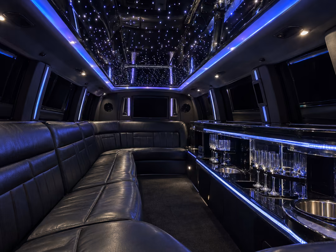 Chicago Escalade limo rental interior
