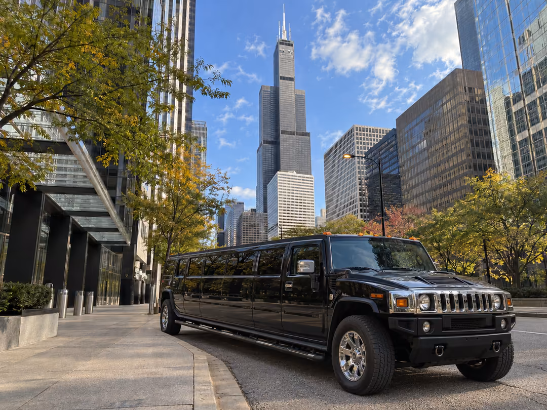 Chicago Hummer limo rental exterior