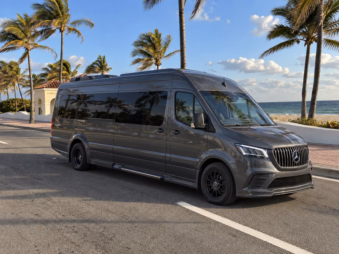 Fort Lauderdale Sprinter limo rental exterior