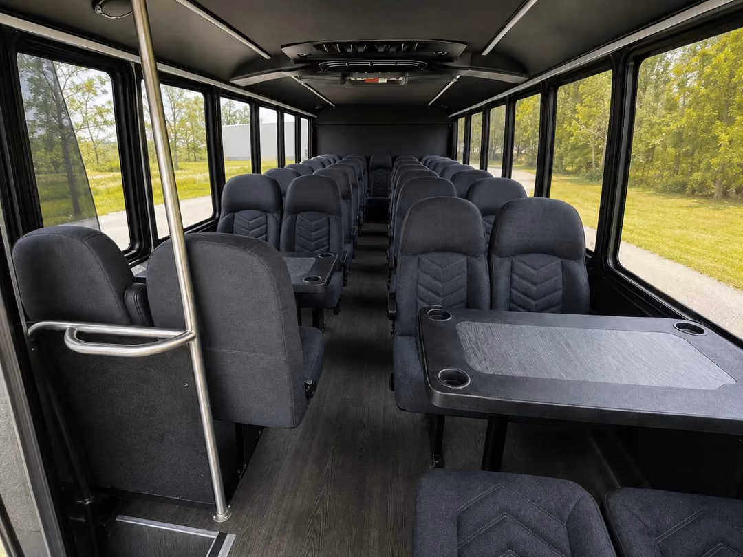 Newark NJ 15-35 passenger minibus inside