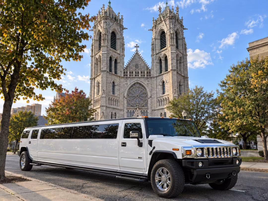 Newark NJ Hummer limo rental exterior