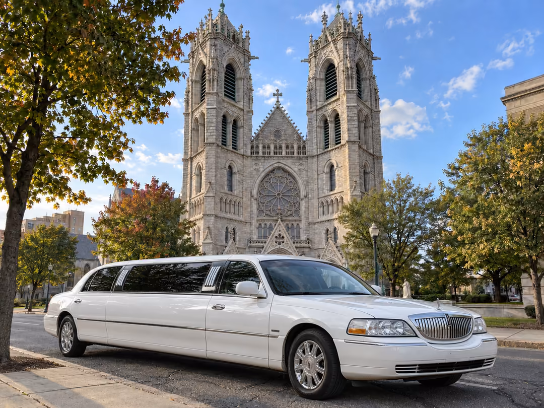 Newark NJ Lincoln stretch limo rental exterior