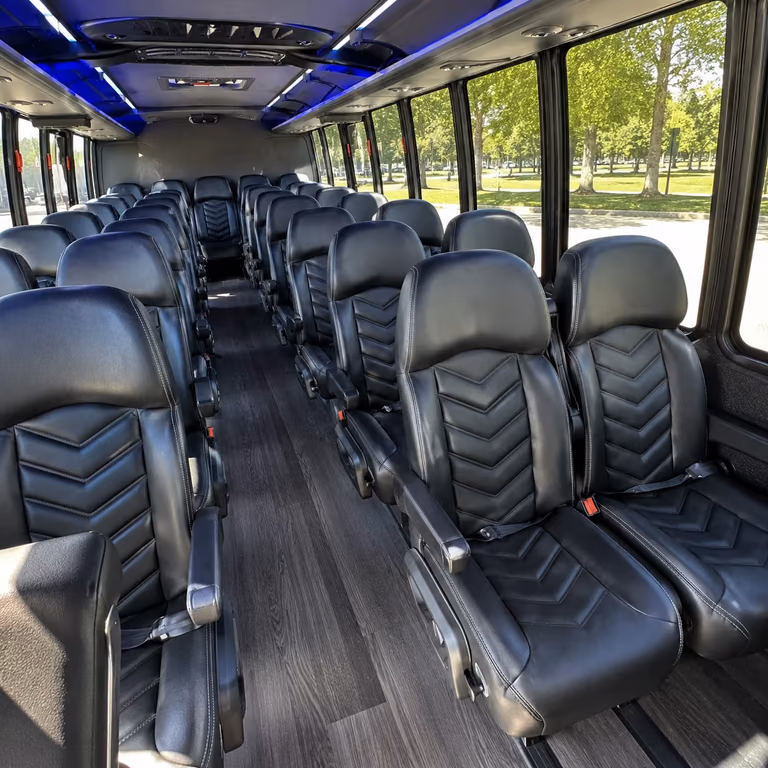 partybus.com mini bus interior