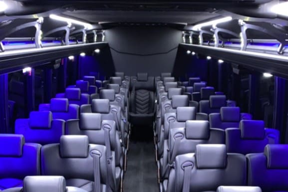 charter bus interior